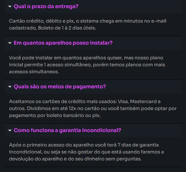 perguntas frequentes